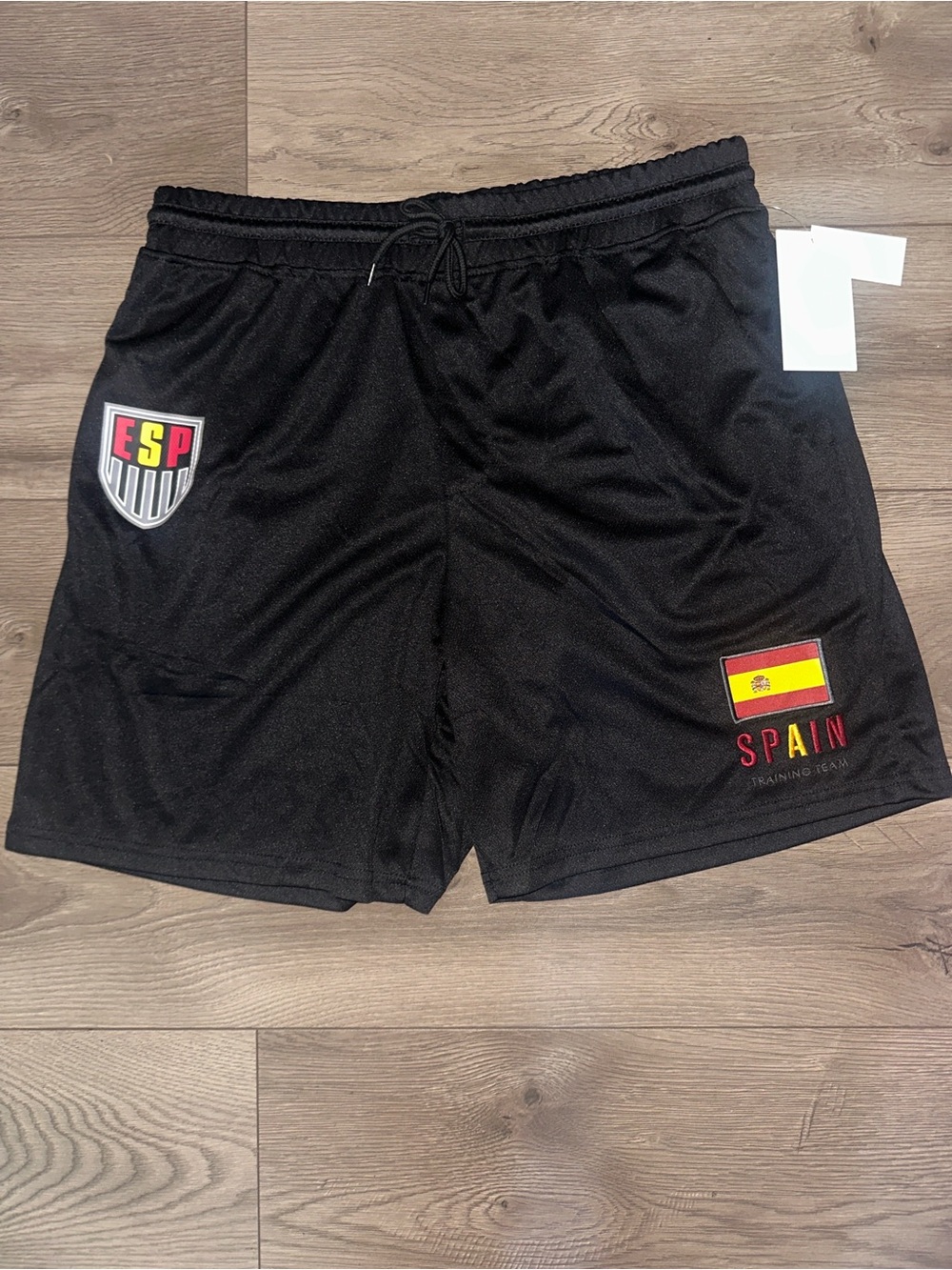 Spain Training Team Men's Black Athletic Shorts
